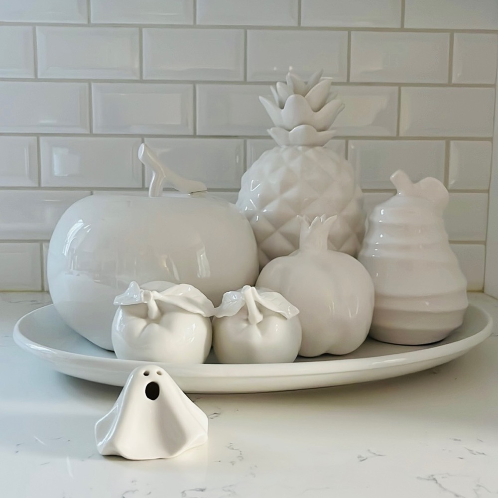 Crate&Barrel Small LED Ceramic Ghost - Picture 2 of 14